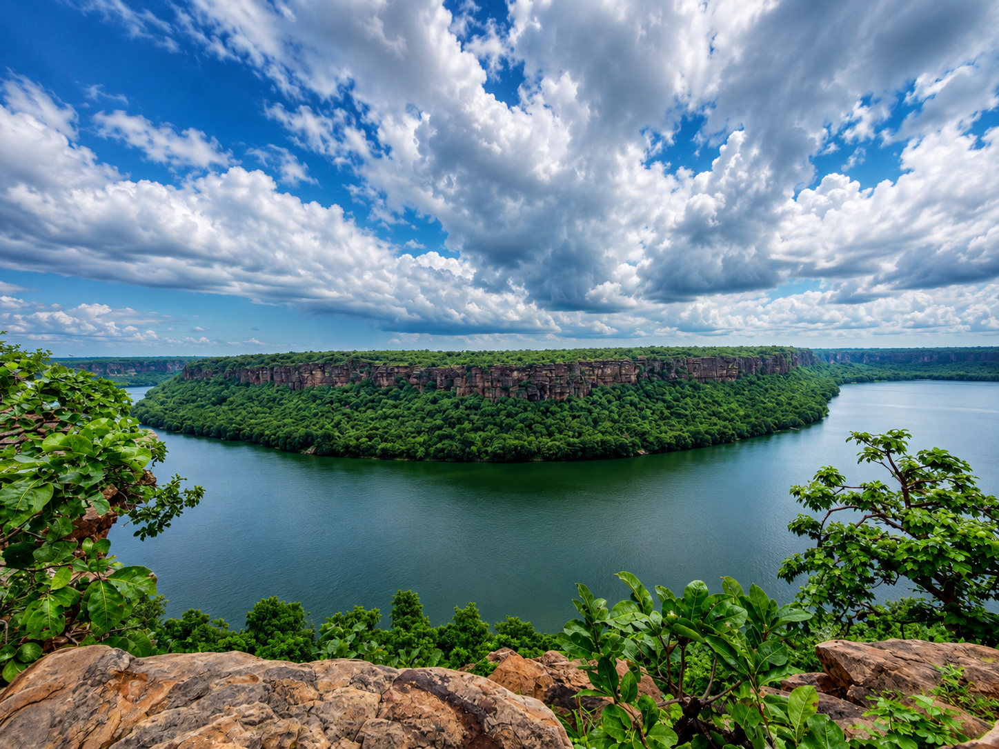 Chambal gorge horseshoe bend near Kota